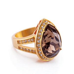 Кольцо «Золото королевы Виктории» капля (размер 16)